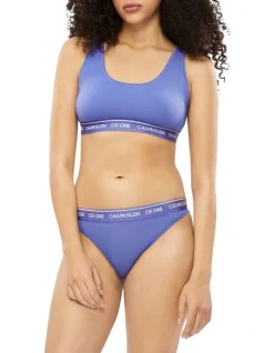 Calvin Klein CK One Cotton Bralette In Blue