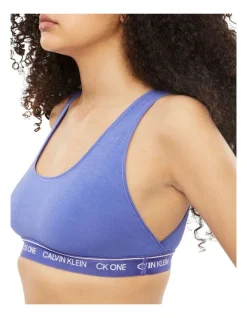 Calvin Klein CK One Cotton Bralette In Blue -Calvin Klein Sales 872779690 929611270 3 720x928