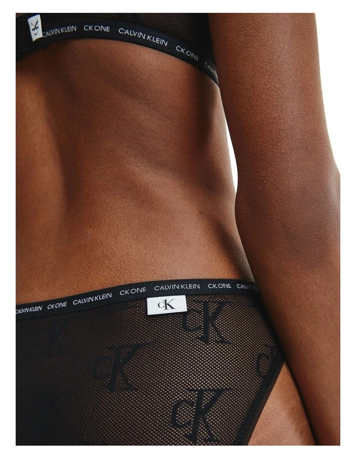 Ck One Logo Lace Bikini Black Calvin Klein Ck One Logo Lace Bikini Black -Calvin Klein Sales