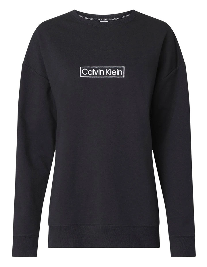 Reimagined Heritage Long Sleeve Sweatshirt Black Calvin Klein Reimagined Heritage Long Sleeve Sweatshirt Black -Calvin Klein Sales