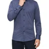 Calvin Klein Slim Long Sleeve Business Shirt Dark Blue