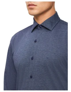 Calvin Klein Slim Long Sleeve Business Shirt Dark Blue -Calvin Klein Sales 886748770 3 720x928