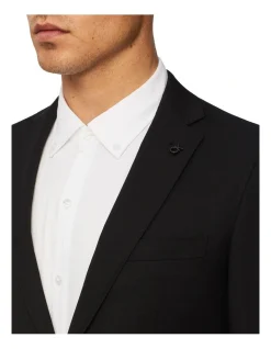 Calvin Klein Super Slim Twill Suit Jacket Black -Calvin Klein Sales 888699700 4 720x928