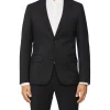 Calvin Klein Super Slim Twill Suit Jacket Charcoal