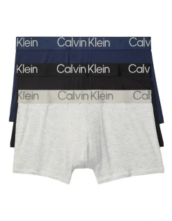 Calvin Klein 3 Pack Eco Pure Modal Trunks Assorted