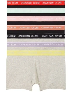 Calvin Klein CK One Low Rise Trunks 7 Pack In Multi