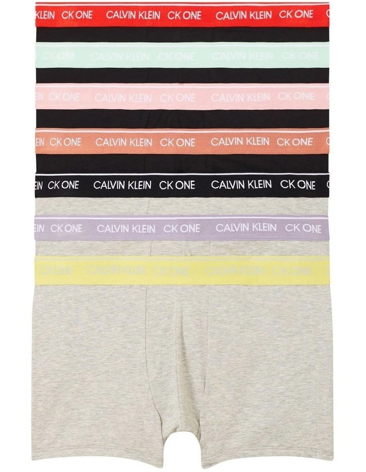CK One Low Rise Trunks 7 Pack in Multi Calvin Klein CK One Low Rise Trunks 7 Pack In Multi -Calvin Klein Sales