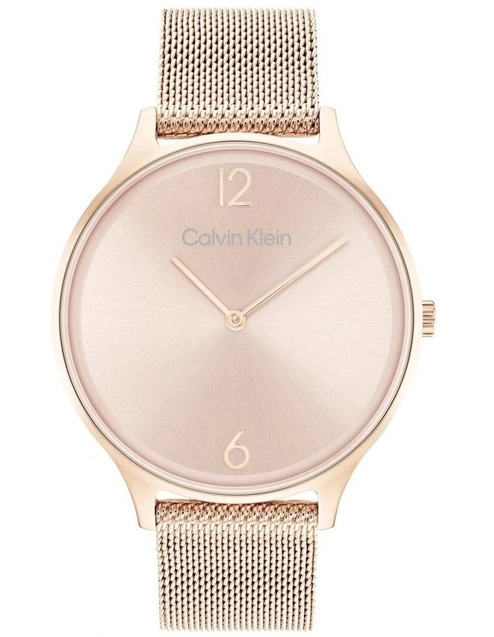 Timeless Mesh 38mm Ionic Plated Carnation Gold Steel Watch 25200002 Calvin Klein Timeless Mesh 38mm Ionic Plated Carnation Gold Steel Watch 25200002 -Calvin Klein Sales