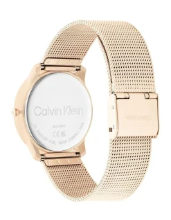 Calvin Klein Iconic Mesh 35mm Ionic Plated Carnation Gold Steel Watch 25200035 2 Calvin Klein Iconic Mesh 35mm Ionic Plated Carnation Gold Steel Watch 25200035 -Calvin Klein Sales 909521470 3 720x928