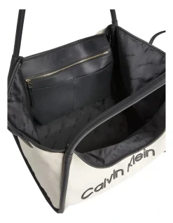 Calvin Klein Resort Refibra Sand Zip Top Tote Bag In White -Calvin Klein Sales 919799830 3 720x928