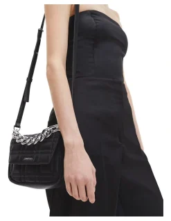 Calvin Klein Ck Touch Faux Leather Convertible Quilted Crossbody Bag In Black 3 Calvin Klein Ck Touch Faux Leather Convertible Quilted Crossbody Bag In Black -Calvin Klein Sales 919800910 4 720x928