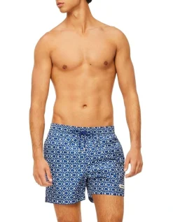 Calvin Klein Core Solids Iconic Logo Medium Swimshort In Blue/White 3 Calvin Klein Core Solids Iconic Logo Medium Swimshort In Blue/White -Calvin Klein Sales 920346130 4 720x928