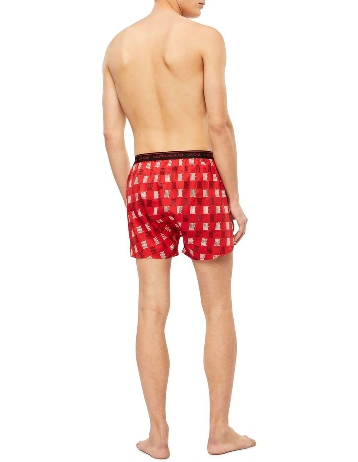 Woven Boxers in Red Multi Calvin Klein Woven Boxers In Red Multi -Calvin Klein Sales