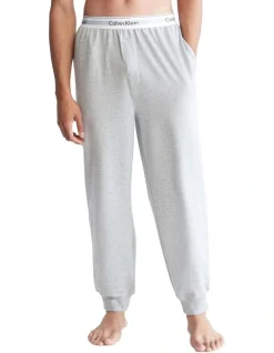 Calvin Klein Modern Cotton Lounge Jogger In Grey Marle