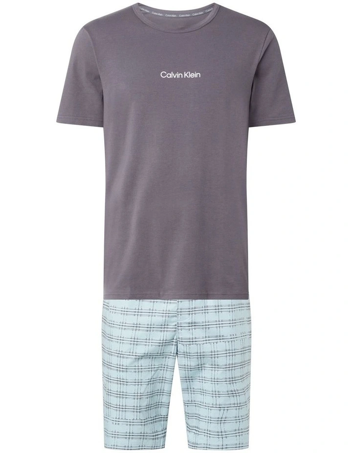 Structure Short Sleeve Tee & Short Set In Multi Calvin Klein Structure Short Sleeve Tee & Short Set In Multi -Calvin Klein Sales
