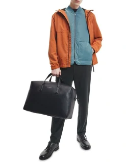 Calvin Klein CK Faux Leather Weekender Bag In Black -Calvin Klein Sales 923753980 5 720x928