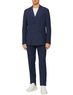 Calvin Klein Slim Double Breasted Puppytooth Suit Jacket In Navy -Calvin Klein Sales 926626150 3 1 720x928