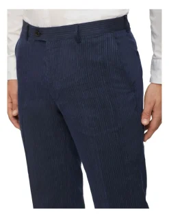 Calvin Klein Slim Linen Blend Stretch Stripe Suit Pant In Navy -Calvin Klein Sales 926776900 3 720x928