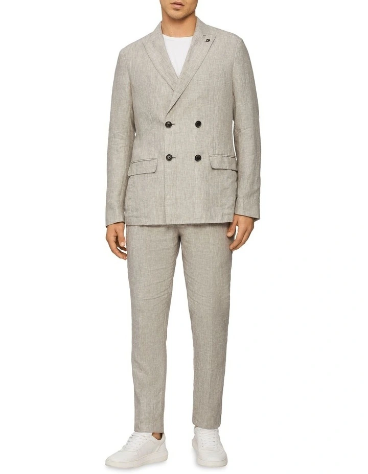 X-Slim Linen Blend Stretch Suit Pant in Light Grey Calvin Klein X-Slim Linen Blend Stretch Suit Pant In Light Grey -Calvin Klein Sales