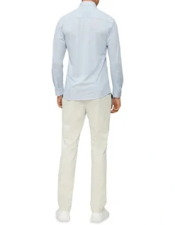Calvin Klein Slim Long Sleeve Knitted Shirt In Sky 2 Calvin Klein Slim Long Sleeve Knitted Shirt In Sky -Calvin Klein Sales 927758440 3 720x928