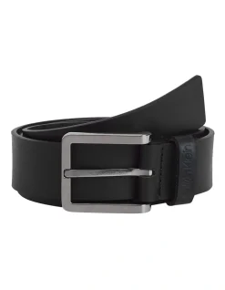 Calvin Klein 35mm Essential Leather Belt In Black