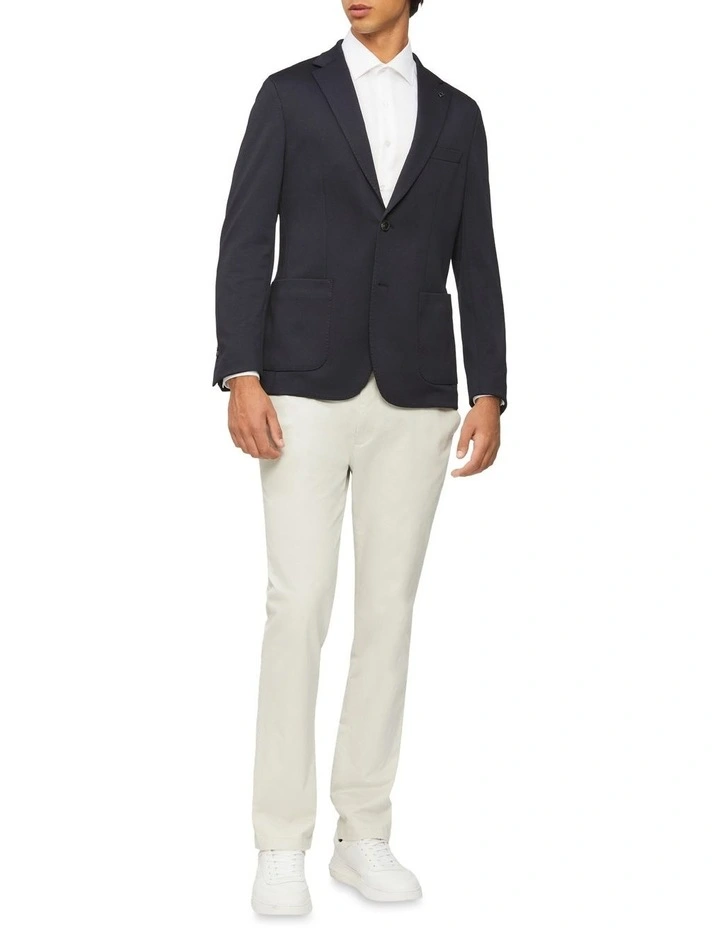 Puppytooth Knit Blazer in Navy Calvin Klein Puppytooth Knit Blazer In Navy -Calvin Klein Sales