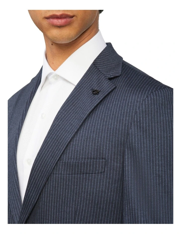 Stripe Knit Blazer in Navy Calvin Klein Stripe Knit Blazer In Navy -Calvin Klein Sales