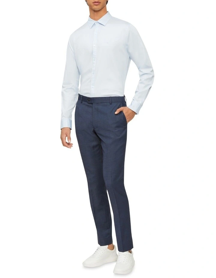 Nevertuck Long Sleeve Plain Poplin Shirt in Sky Calvin Klein Nevertuck Long Sleeve Plain Poplin Shirt In Sky -Calvin Klein Sales