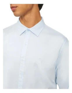 Calvin Klein Nevertuck Long Sleeve Plain Poplin Shirt In Sky 3 Calvin Klein Nevertuck Long Sleeve Plain Poplin Shirt In Sky -Calvin Klein Sales 928886140 4 720x928