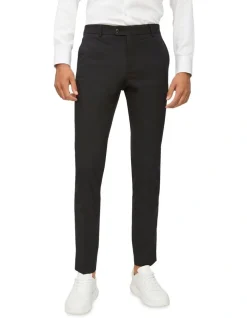 Calvin Klein X-Slim Square Weave Trouser In Black