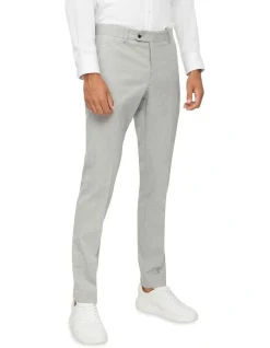 Calvin Klein X-Slim Square Weave Trouser In Light Grey
