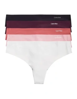 Calvin Klein Invisibles Thongs Brief 5 Pack In Multi