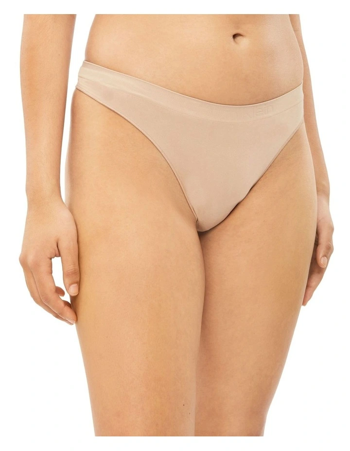 Bonded Flex Thong in Beige Calvin Klein Bonded Flex Thong In Beige -Calvin Klein Sales