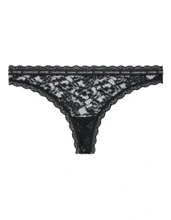 Calvin Klein CK One Lace Thong In Black 3 Calvin Klein CK One Lace Thong In Black -Calvin Klein Sales 929464030 4 720x928