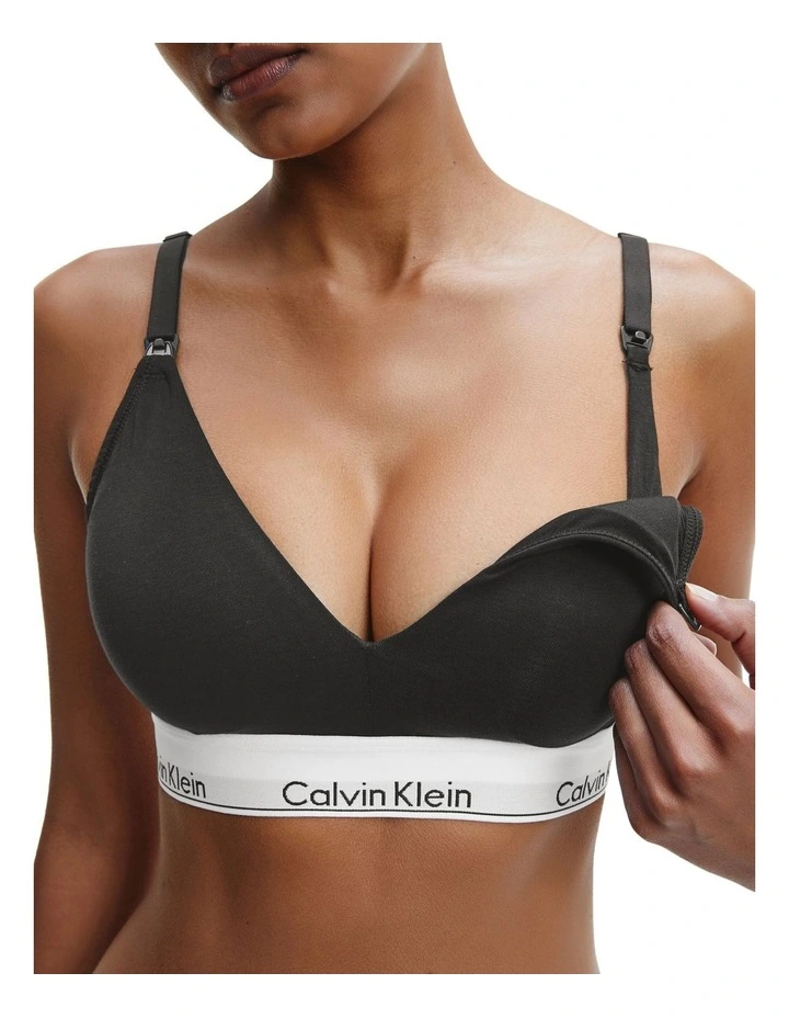 Modern Cotton Lightly Lined Maternity Bralette In Black Calvin Klein Modern Cotton Lightly Lined Maternity Bralette In Black -Calvin Klein Sales