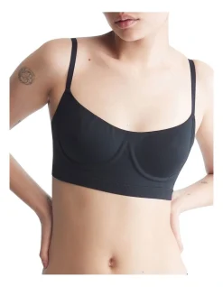 Calvin Klein Bonded Flex Unlined Balconette In Black