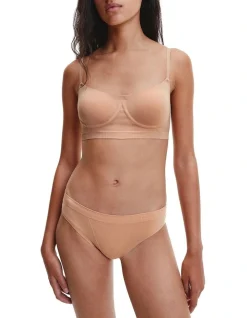 Calvin Klein Bonded Flex Bikini Brief In Clay