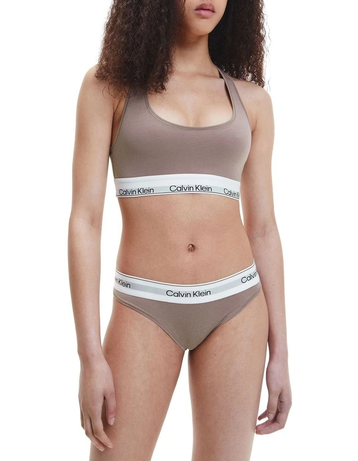 Modern Cotton Naturals Unlined Bralette In Rich Taupe Calvin Klein Modern Cotton Naturals Unlined Bralette In Rich Taupe -Calvin Klein Sales