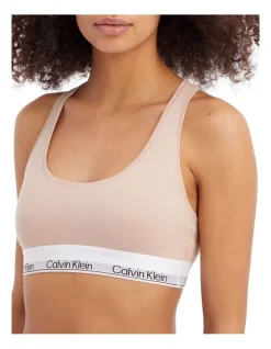 Calvin Klein Modern Cotton Naturals Unlined Bralette In Beige -Calvin Klein Sales 929465020 929613520 3 720x928