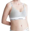 Calvin Klein Modern Cotton Lightly Lined Bralette In Grey