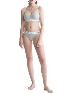 Calvin Klein Modern Cotton Lightly Lined Bralette In Grey -Calvin Klein Sales 929465380 929478880 3 1 720x928
