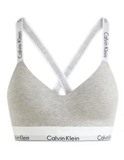Calvin Klein Modern Cotton Lightly Lined Bralette In Grey -Calvin Klein Sales 929465380 929478880 5 1 720x928