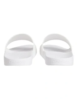 Calvin Klein Textured Logo Sliders In White 2 Calvin Klein Textured Logo Sliders In White -Calvin Klein Sales 934330240 3 720x928