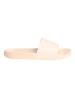 Calvin Klein Textured Blush Logo Sliders In Pink Blush