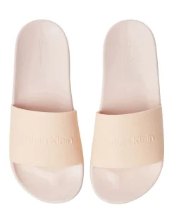 Calvin Klein Textured Blush Logo Sliders In Pink Blush -Calvin Klein Sales 934330330 4 1 720x928