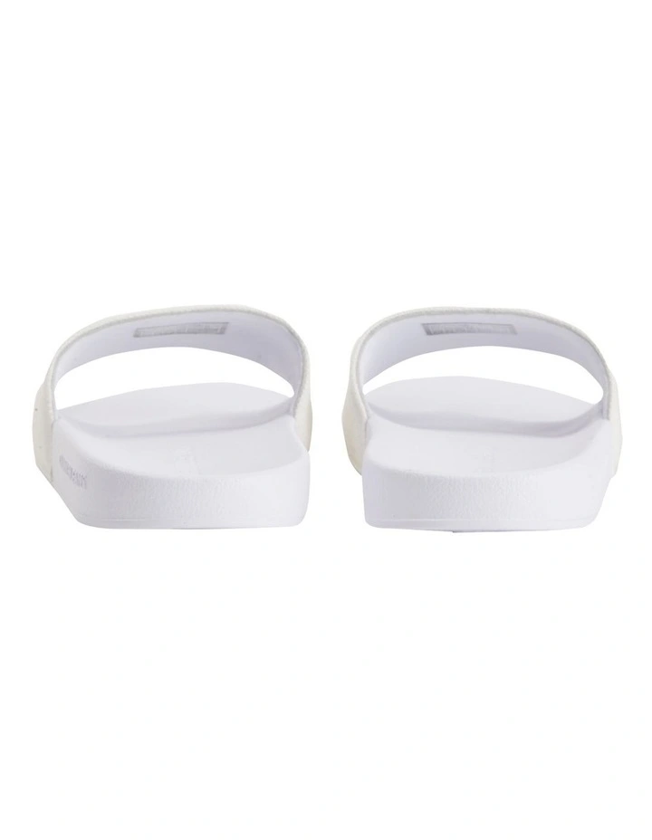 Monogram Logo Slides In White Calvin Klein Monogram Logo Slides In White -Calvin Klein Sales