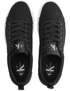 Calvin Klein Recycled Canvas Trainers In Black -Calvin Klein Sales 934331230 4 720x928