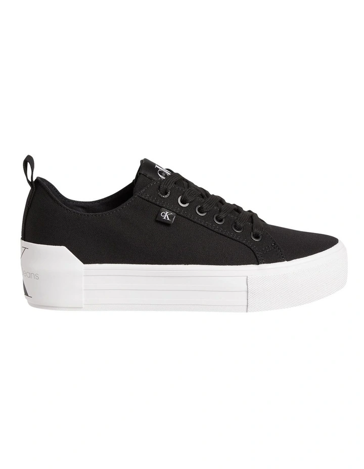 Recycled Canvas Platform Trainers In Black Calvin Klein Recycled Canvas Platform Trainers In Black -Calvin Klein Sales