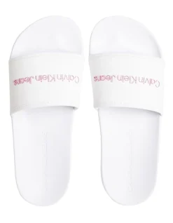 Calvin Klein Logo Sliders In White -Calvin Klein Sales 934332040 4 720x928
