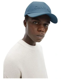 Calvin Klein Organic Cotton Logo Cap In Foamy Ocean Blue -Calvin Klein Sales 935424010 3 720x928